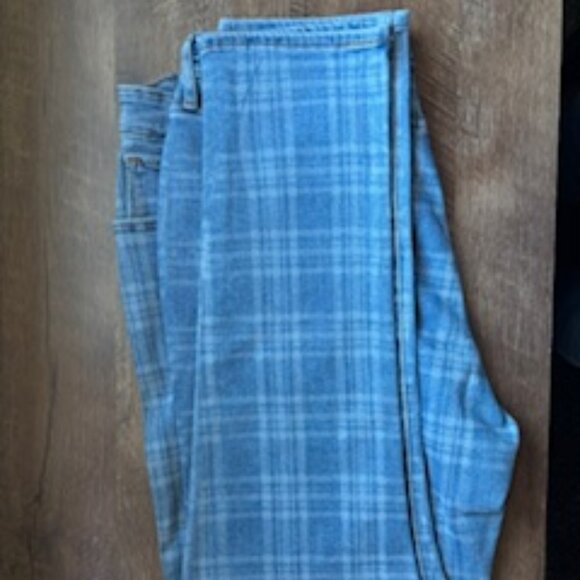 Rare Levi's Women's 721 High Rise Skinny Sapphire Plaid Jeans 33 (US 16) R "NWT" - Picture 13 of 13